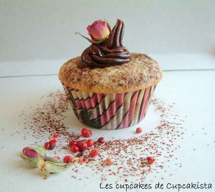 Recette de cupcakes chocolat poivre-rose
