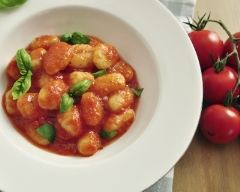 Recette gnocchis à la tomate fraîche