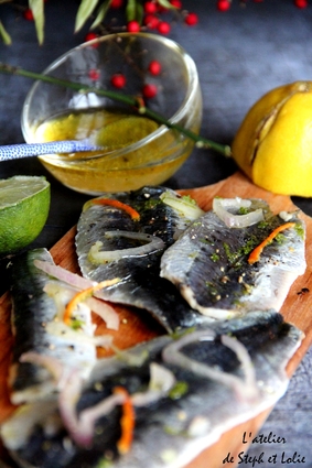 Recette de sardines marinées sur planchette