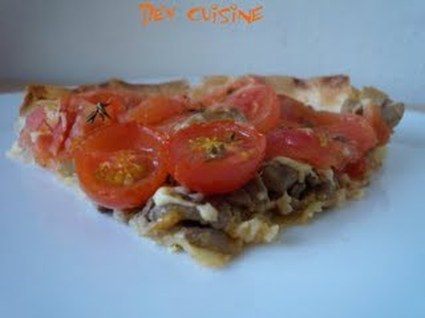 Recette de tarte tomates et champignons au thym, en feuille de ...