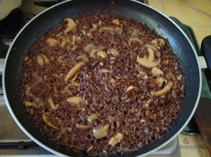 Recette de risotto aux champignons et fromage