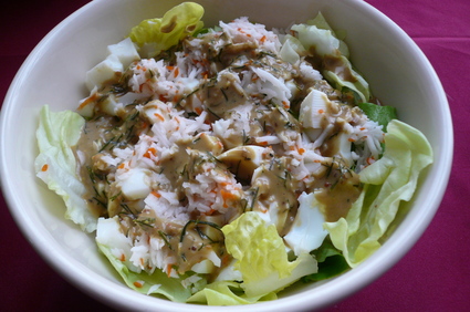 Recette de la salade fraicheur dukan
