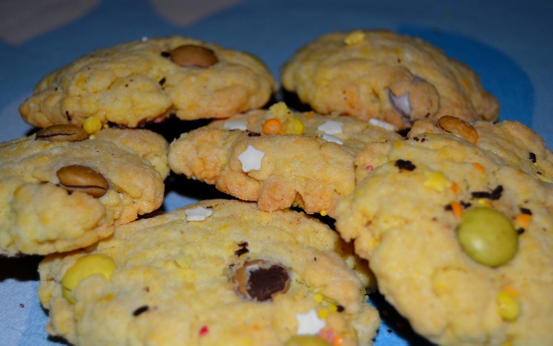 Recette cookies aux smarties pas chère et facile > cuisine étudiant