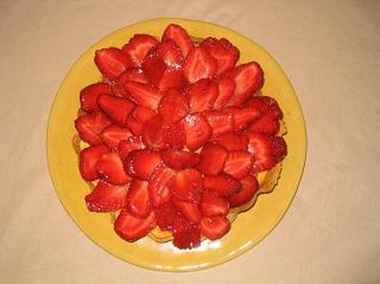 Tarte aux fraises allégée