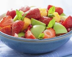 Recette salade de pommes et fraises goût cannelle-vanille