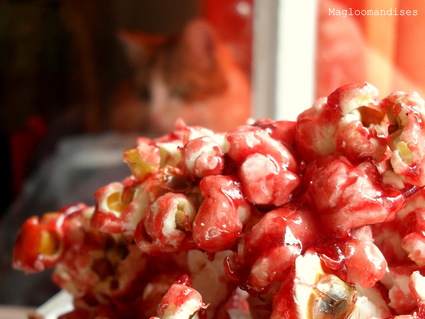 Recette de popcorn au caramel de fraise