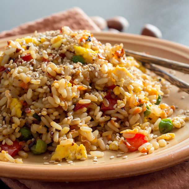 Recette riz sauté aux légumes et soja
