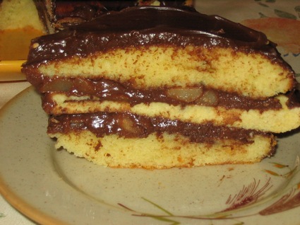 Recette de gâteau ganache chocolat et poires