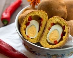 Recette egg boat bun au piment