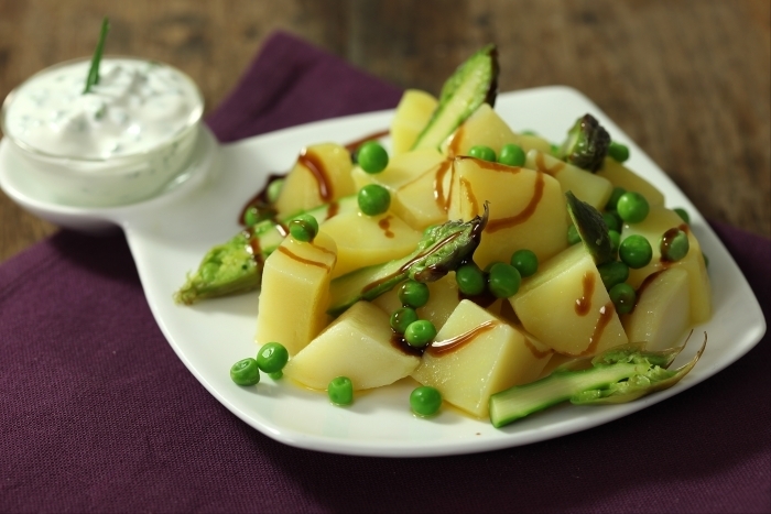 Recette de salade de pommes de terre prima verde facile et rapide