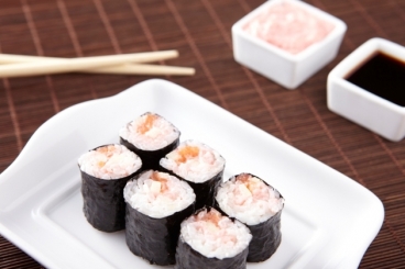 Recette de maki au saumon fumé, tarama et pomme facile et rapide