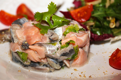 Recette de tartare de sardines et saumon