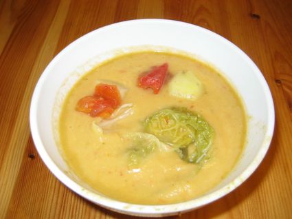 Recette de soupe au chou et noix de coco