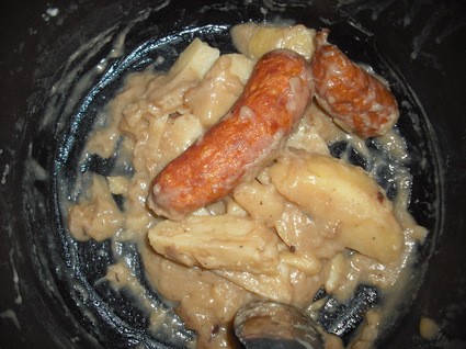 Recette de rata (pommes de terre et saucisses fumées)