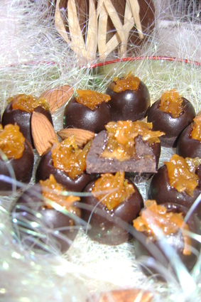 Chocolats fourrés au caramel