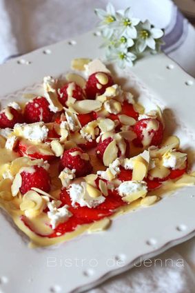 Recette de dessert aux fraises et framboises fraîches