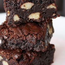 Brownies chocolat amandes