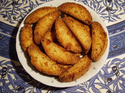 Recette de biscotti aux oranges confites et pommes