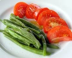 Recette salade de tomates et haricots verts