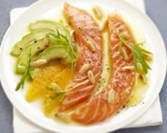 Recette salade de saumon écossais mariné aux agrumes