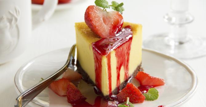 Recette de gâteau cheesecake à la fraise sans gluten