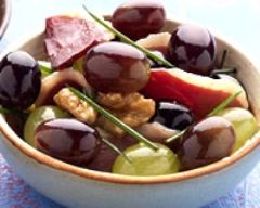 Recette salade de raisins, noix et magret fumé au xérès