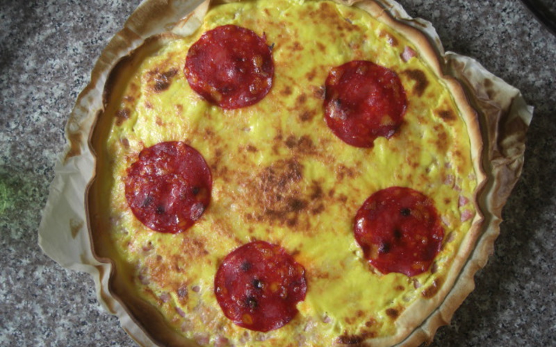 Recette quiche jambon fromage chorizo pas chère et facile ...