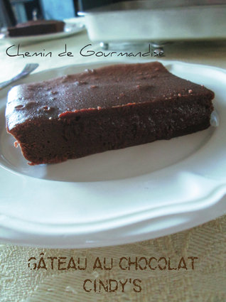 Recette de gâteau au chocolat cindy's