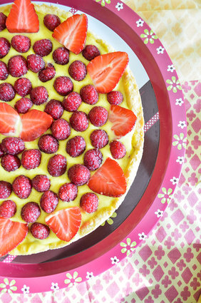 Recette tarte fraises et framboises (tarte dessert)
