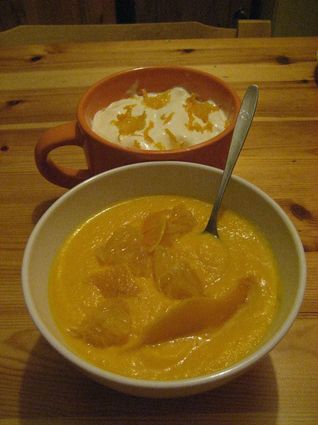 Recette soupe de carotte à l'orange (potage, soupe)