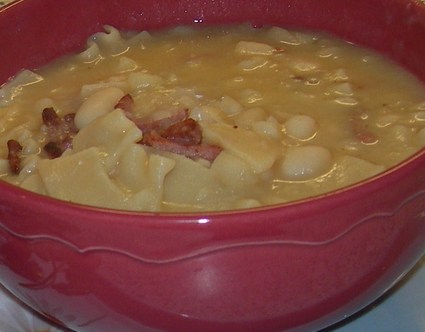 Recette de soupe pâtes-haricots