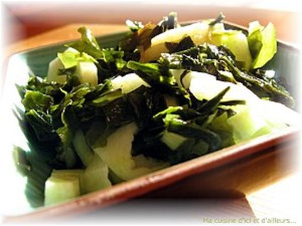 Recette de salade d'algues et concombre