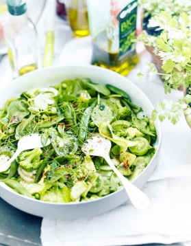 Green salad pour 6 personnes