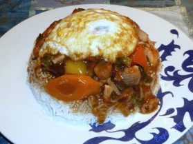 Timbale riz, poulet, oeuf de l'île maurice pour 4 personnes ...