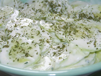 Recette de salade de concombre sucré