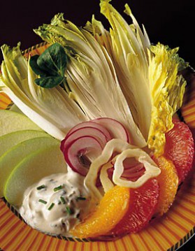 Salade d'endives aux fruits pour 4 personnes
