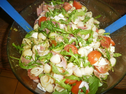 Recette salade de pâtes à l'italienne (salade méditerranéenne)