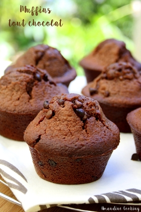 Recette de muffins au chocolat et pépites