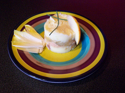 Recette de parmentier de canard au foie gras et aux deux pommes ...