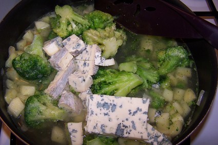 Recette de soupe de pommes de terre aux brocolis