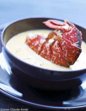 Soupe chaude de homard breton aux pistils de safran pour 6 ...