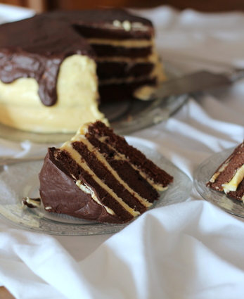 Recette de layer cake chocolat-mangue