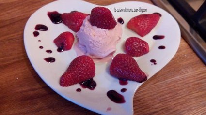 Recette de crème glacée à la fraise