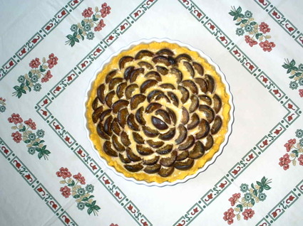 Recette de tarte aux quetsches et polenta