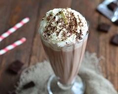 Recette milkshake au chocolat à la chantilly