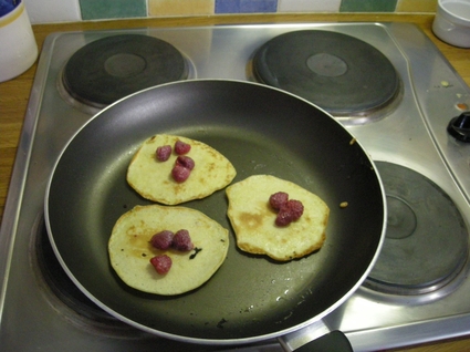 Recette de pancakes aux framboises