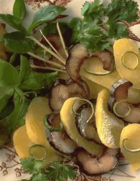Salade d'anguille fumée pour 4 personnes