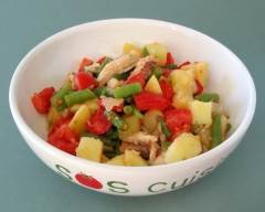 Recette salade de légumes et maquereau