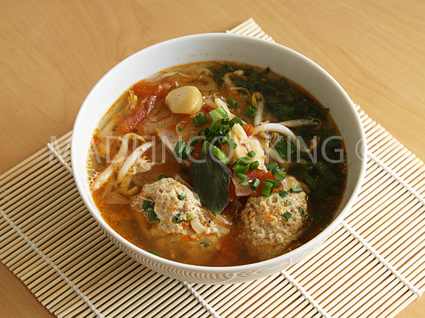 Recette de bun rieu, soupe de crabes vietnamien