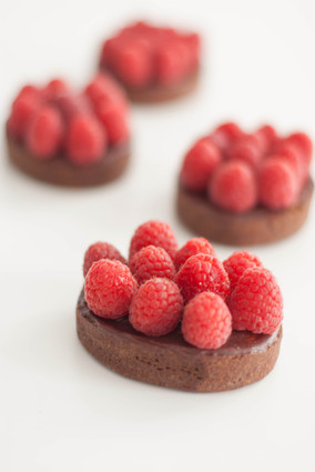 Recette tartelettes chocolat framboises (tarte dessert)